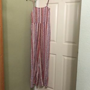 Mudd smocked bodice jumpsuit